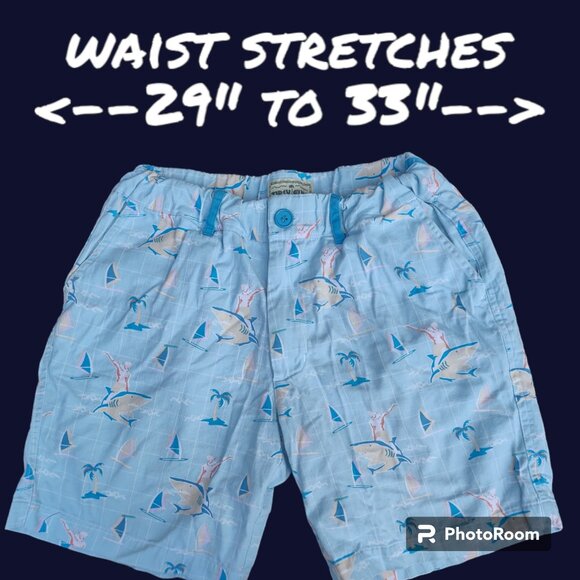 3 Pairs! Tipsy Elves Golf Shorts *Mens S* 2016 Sausage Party, Sharks & Rainbows - Picture 4 of 10